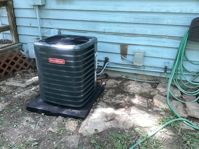 Goodman air conditioner installation by A-1 Plumbing Heating Cooling Electrical