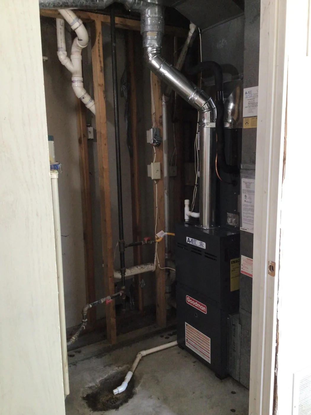 Furnace Install 33 by A-1 Plumbing Heating Cooling Electrical