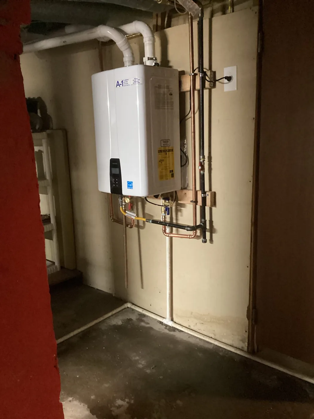 Navien - Tankless Water Heater Install 3 by A-1 Plumbing Heating Cooling Electrical