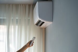 hand switching on ductless mini-split AC In Topeka, KS